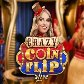 Official Live Casino logo: Crazy Coin Flip by Evolution at Vipzino Casino