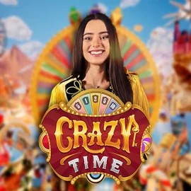 Crazy Time game by Evolution – logo hosted on Vipzino Casino