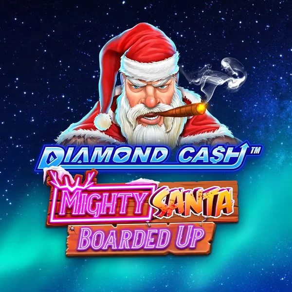 Diamond Cash Mighty Santa Boarded Up game by Greentube – logo hosted on Vipzino Casino