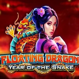 Floating Dragon Year of the Snake slot logo by Pragmatic Play at Vipzino Casino