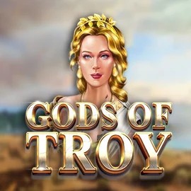 Gods of Troy slot logo by Red Tiger Gaming at Vipzino Casino