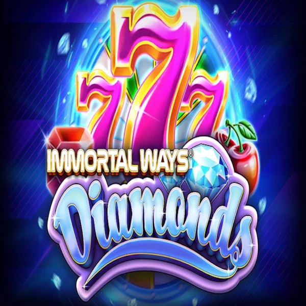 Immortal Ways Diamonds slot logo by RubyPlay at Vipzino Casino