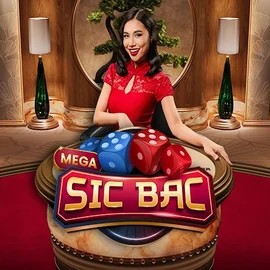 Official Live Casino logo: Mega Sic Bac by Pragmatic Play at Vipzino Casino